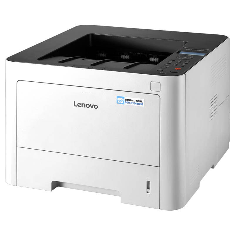 联想 LJ3803DN 黑白激光打印机 A4 白色 仅打印、有线网络、自动双面按台销售
