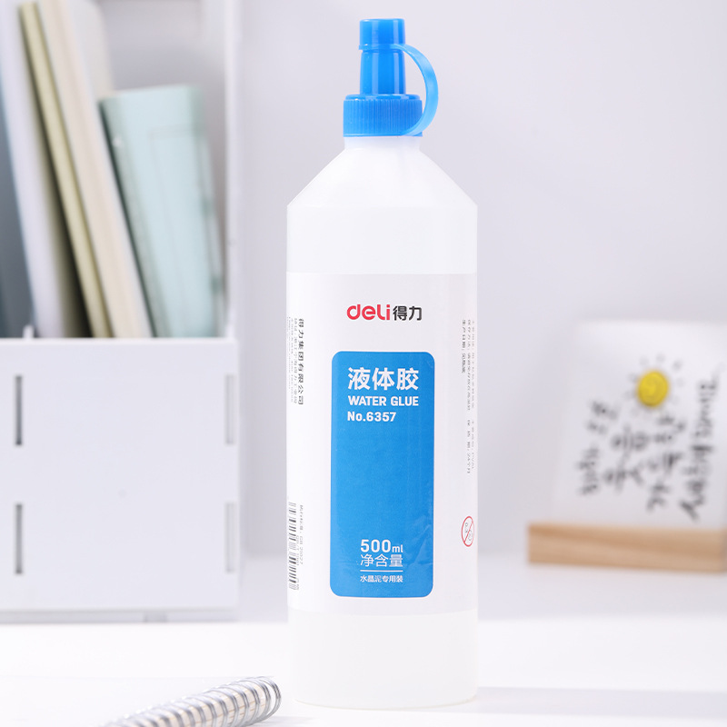 得力 6357 液体胶 500ml 透明色按（瓶）销售