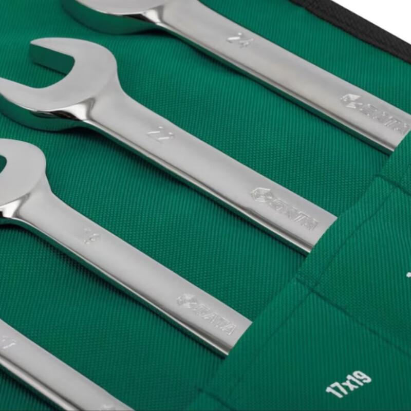世达 08009 全抛光双开口扳手8件套 5.5x7,8x10,9x11,10x12,12x14 8件按套销售