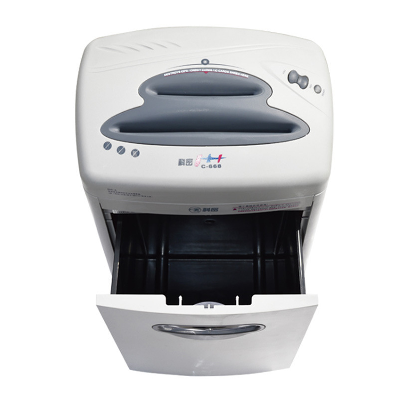 科密 C-668 碎纸机 德标5级 蓝白色 台 （单次7张 持续30分钟 20L 可碎纸卡光盘）按（台）销售