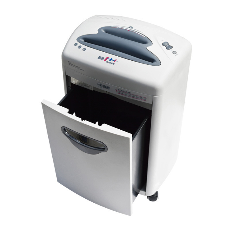 科密 C-668 碎纸机 德标5级 蓝白色 台 （单次7张 持续30分钟 20L 可碎纸卡光盘）按（台）销售