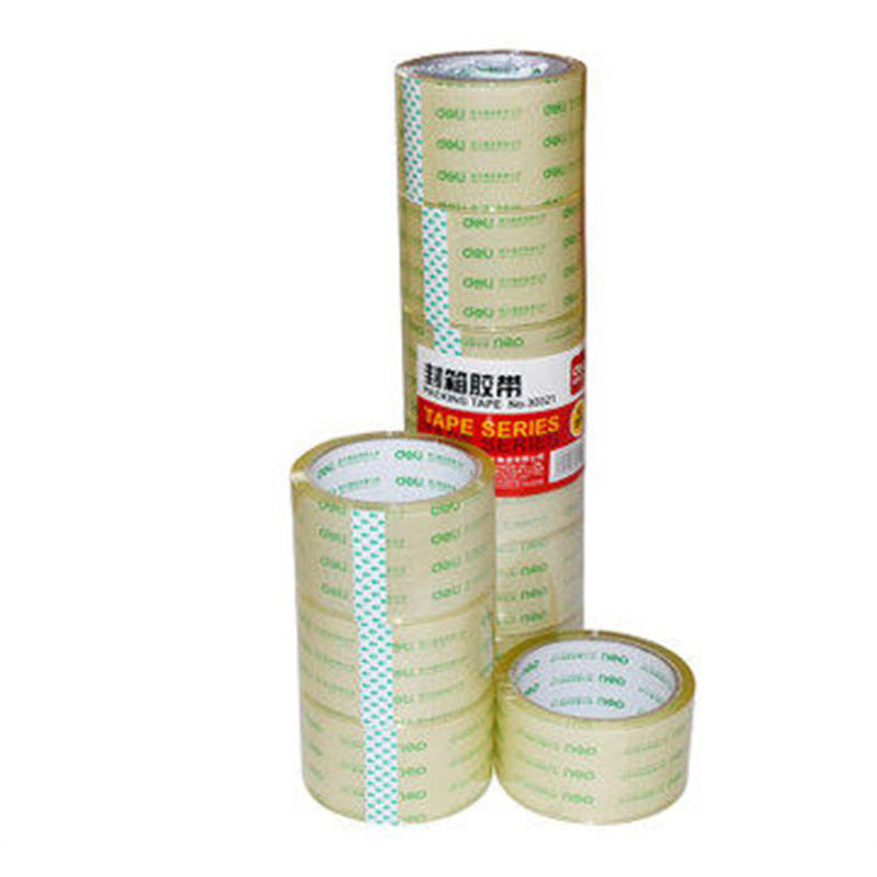 得力 30321 封箱胶带 60mm*40y*50um 透明色 6卷/筒按（筒）销售