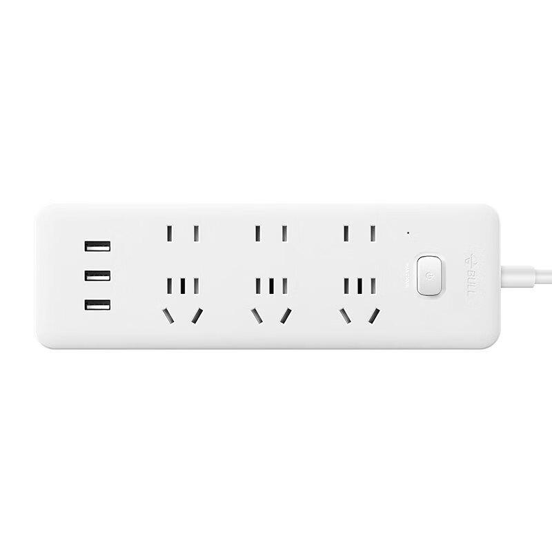 公牛 GNV-UUB126 单控六联插座 三USB孔位 2.4A 原色 3米按个销售
