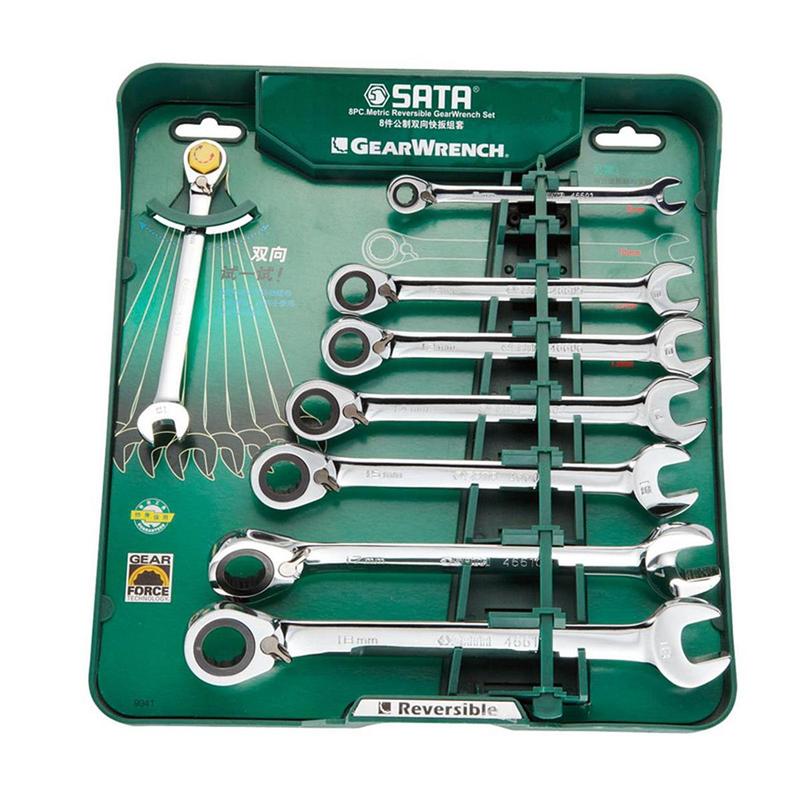 世达 09041 8件套双向快扳 8,10,12,13,14,15,17,18mm 8件按（套）销售