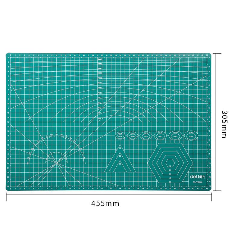 得力 78401 切割垫板 A3 绿色按块销售