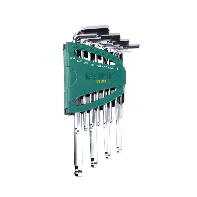 世达 09106 英制加长球头内六角扳手组套 12件套按（套）销售