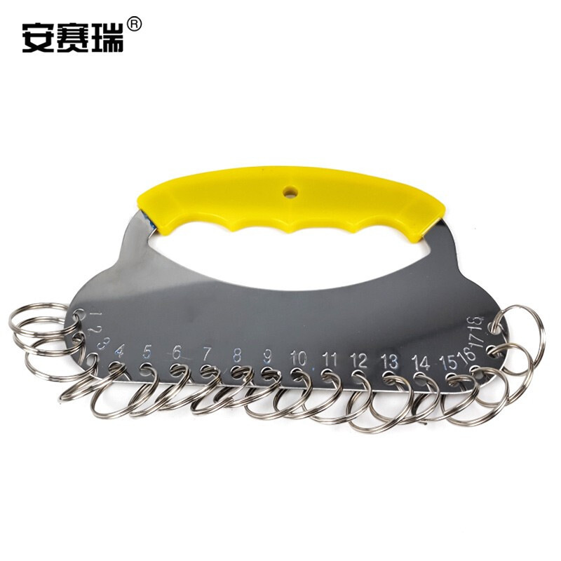 安赛瑞 13994 18位金属钥匙盘 （含钥匙扣）按（个）销售