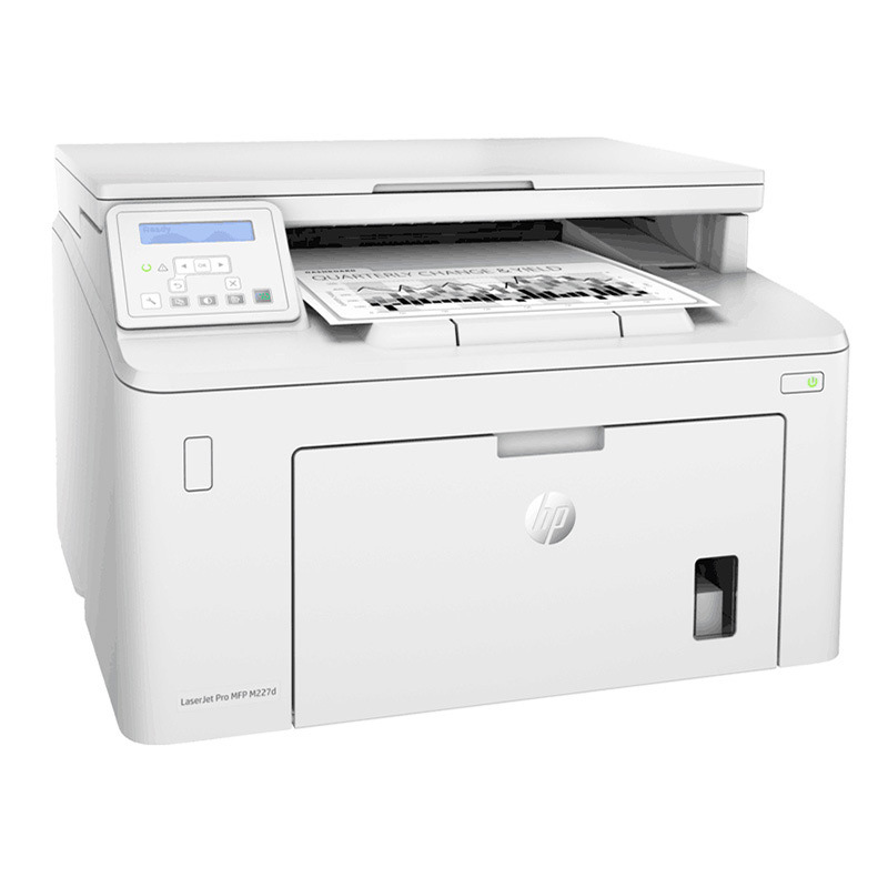 惠普 LaserJet Pro MFP M227d 黑白激光多功能一体机 A4 白色  打印、复印、扫描、自动双面按（台）销售