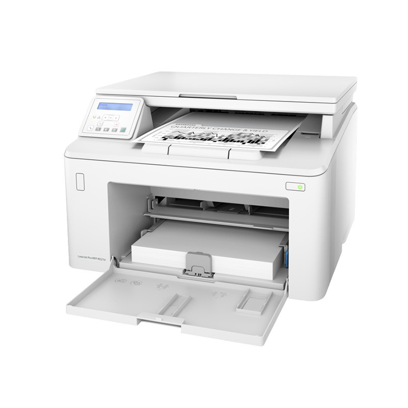 惠普 LaserJet Pro MFP M227d 黑白激光多功能一体机 A4 白色  打印、复印、扫描、自动双面按（台）销售