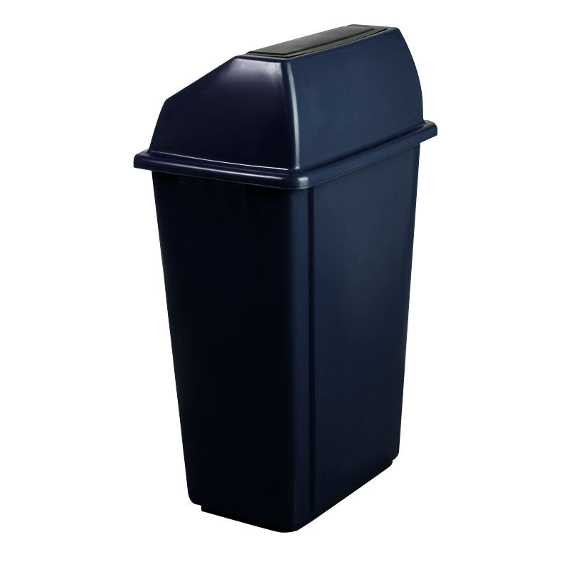 敏胤 MYL-7740 翻盖干垃圾标识分类垃圾桶 40L 黑色 1个按个销售