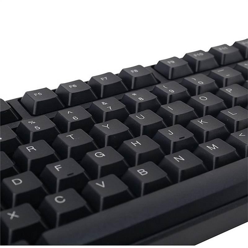 得力 2168 有线键盘 防水型 黑色  耐用办公竞技游戏手感舒适电脑笔记本办公用按（个）销售