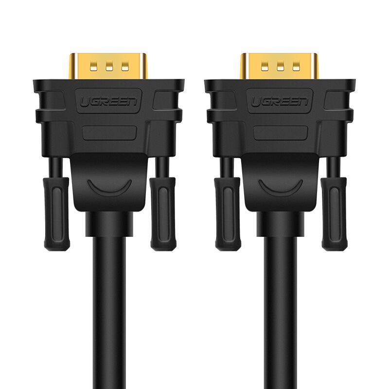绿联 11635 VGA线 vga3+9工程线 投影仪线 20米 黑色按根销售