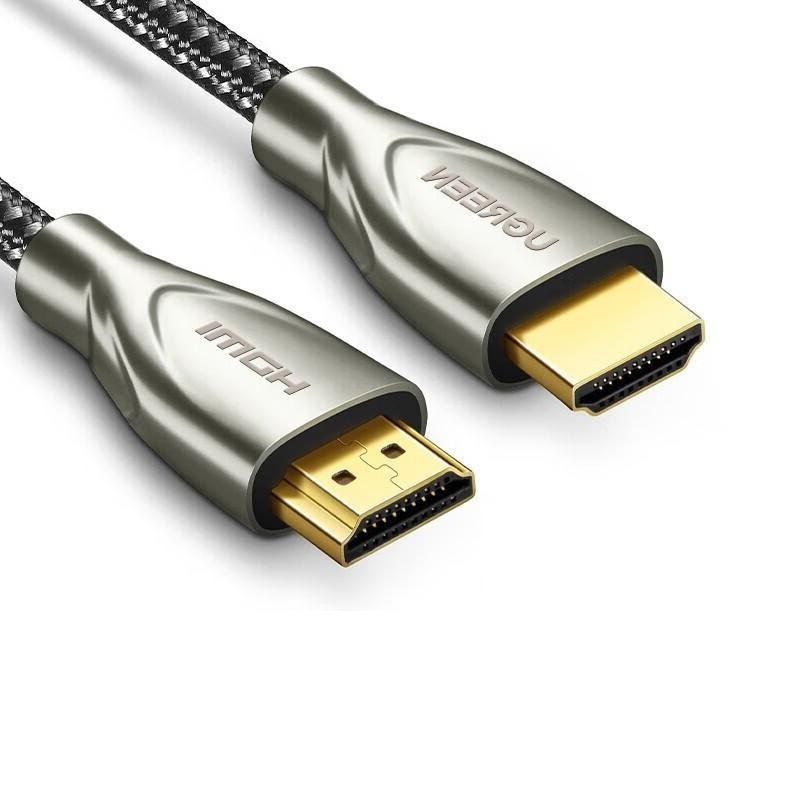 绿联 50112 HDMI 2.0 碳纤维锌合金款圆线 10米 灰色按根销售