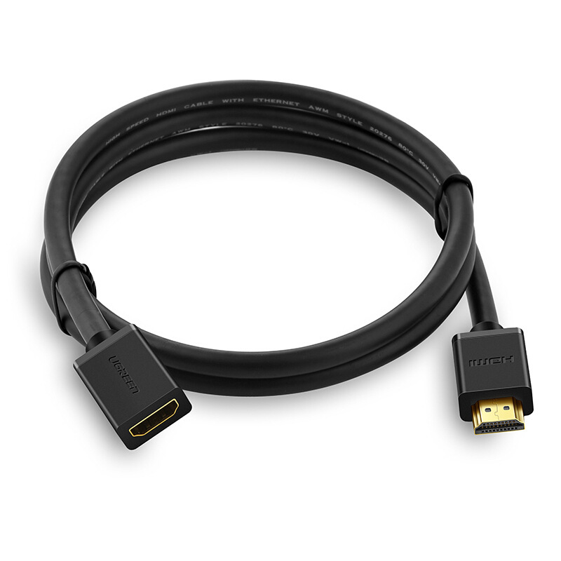 绿联 10142 HDMI延长线公对母 2米 黑色按个销售 绿联 10142 HDMI延长线公对母 2米 黑色按个销售