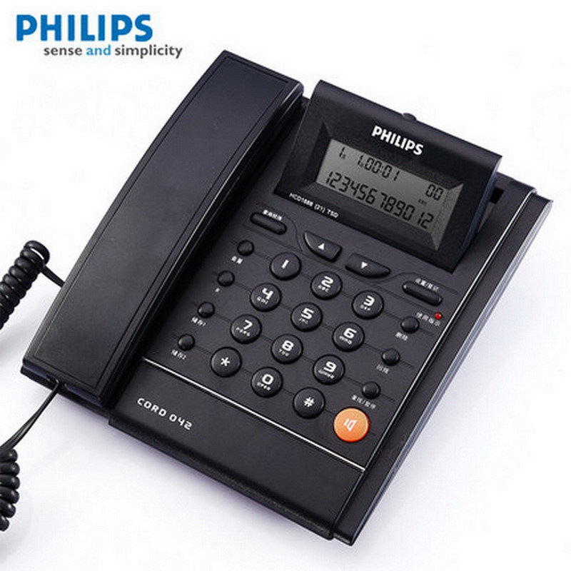 飞利浦 CORD 042 电话机 蓝色按(只)销售 飞利浦 CORD 042 电话机 蓝色按(只)销售