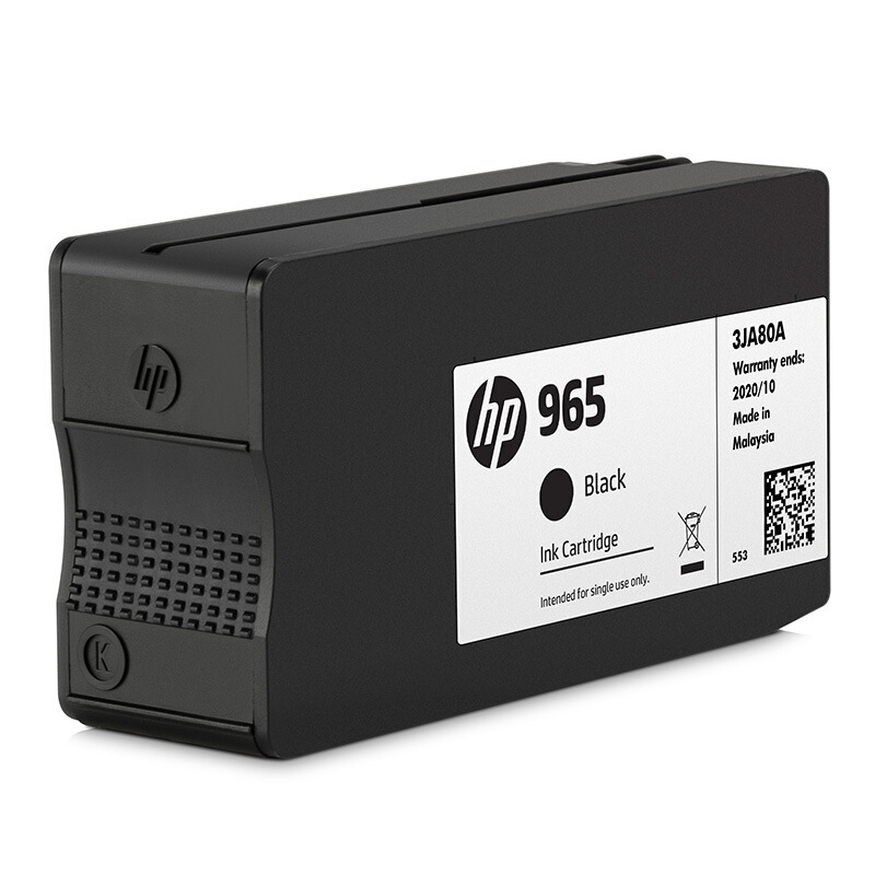 惠普 3JA80AA 墨盒 965号 黑色 1000页 适用HP OfficeJet Pro 9010/9019/9020按（盒）销售