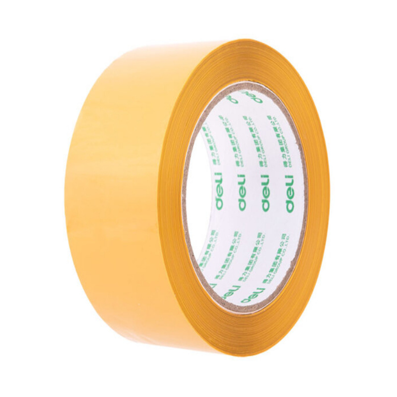 得力 30239 米黄封箱胶带 48mm*100y*50um  6卷/筒按（筒）销售