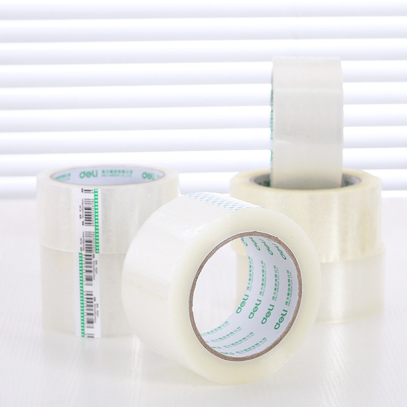 得力 30182 透明封箱胶带 45mm*60y*45um  6卷/筒按（筒）销售