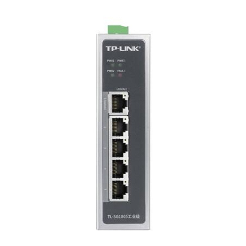 TP-LINK TL-SG1005工业级 非网管交换机 导轨式5口 黑色 (不含电源)按台销售