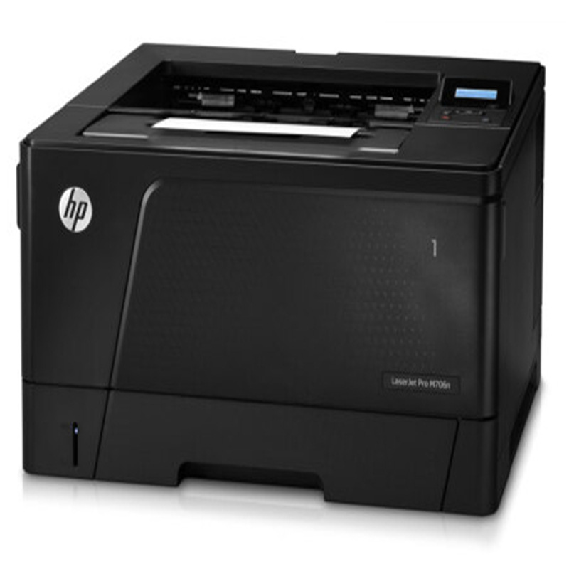 惠普 LaserJet Pro M706n+d 黑白激光打印机 A3 黑色  仅打印、有线网络、自动双面按台销售
