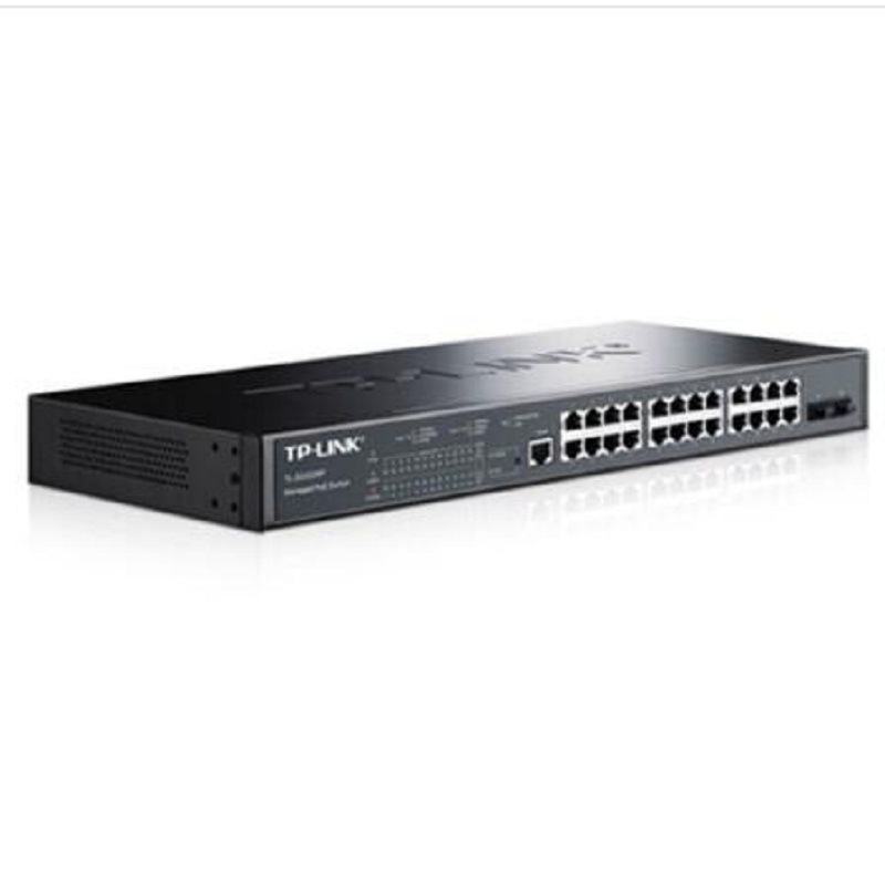 TP-LINK TL-SG3226P 26口全千兆二层网管POE交换机 24GE(PoE)+2SFP 黑色按台销售 TP-LINK TL-SG3226P 26口全千兆二层网管POE交换机 24GE(PoE)+2SFP 黑色按台销售
