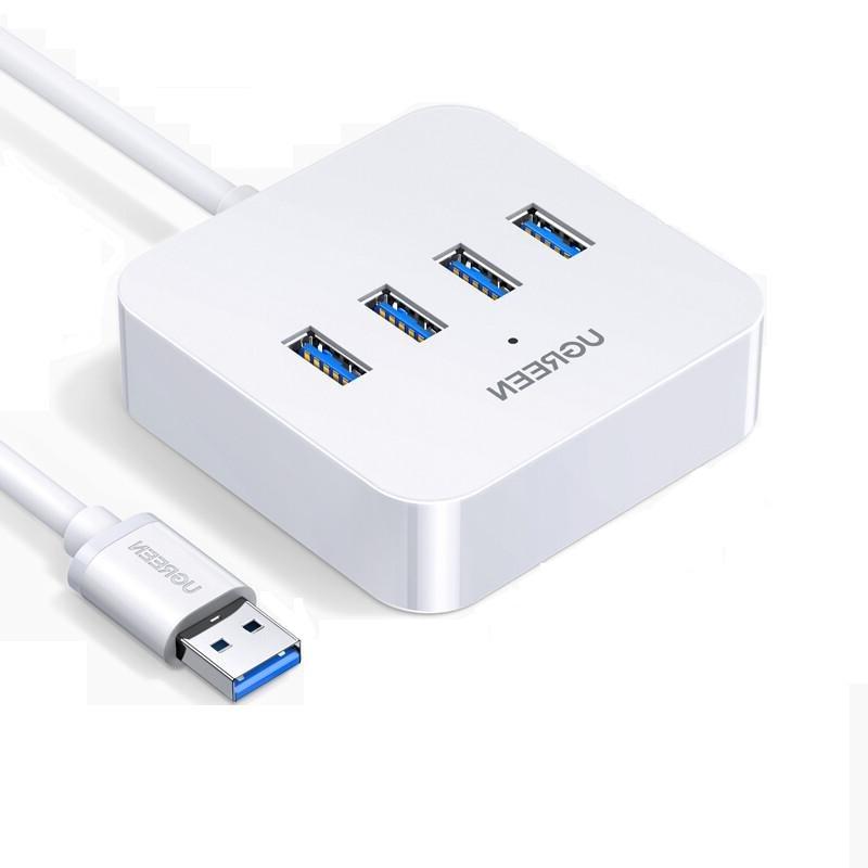 绿联 30201 集线器 分线器 USB3.0 HUB 4口 0.5米 白色按个销售