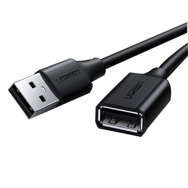 绿联 10318 USB2.0延长线公对母 USB2.0数据连接线 5米 黑色按根销售