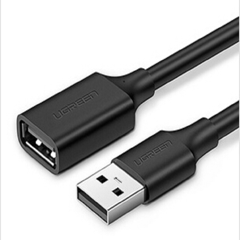 绿联 10316 USB2.0延长线公对母 数据连接线 2米 黑色按根销售