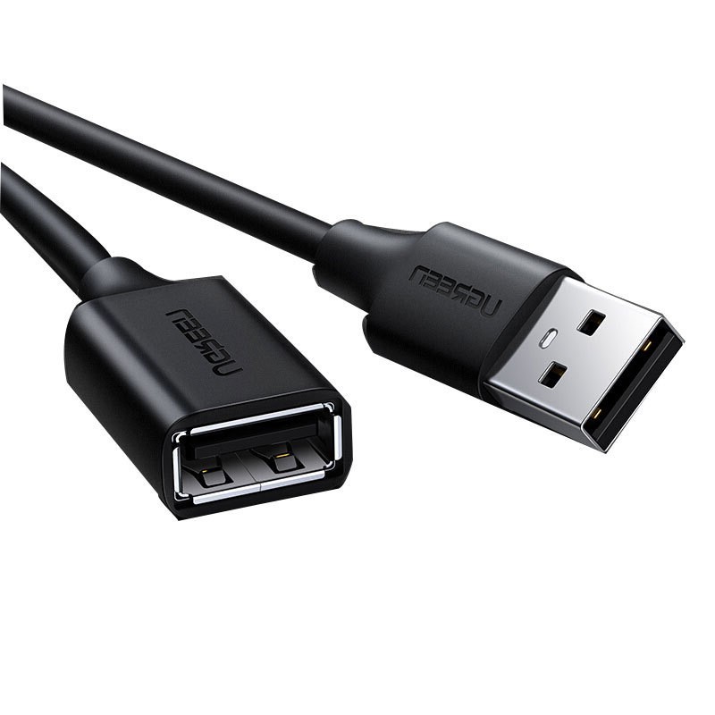 绿联 10316 USB2.0延长线公对母 数据连接线 2米 黑色按根销售