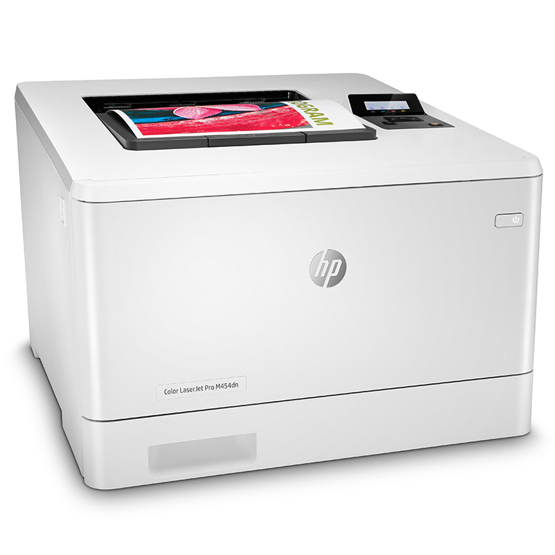 惠普 Color LaserJet Pro M454dn 彩色激光打印机 A4 白色  仅打印、有线网络、自动双面按台销售