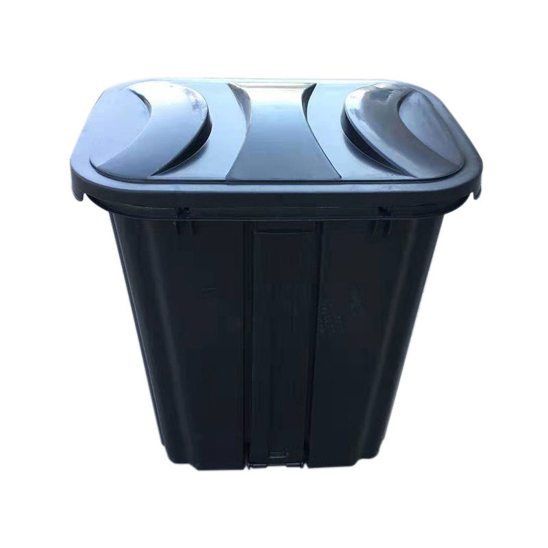 敏胤 L2040 脚踏式有盖分类环保垃圾桶 20L*2/40L   1个 绿色+蓝色按个销售