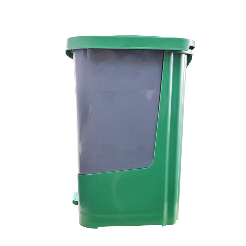 敏胤 L2040 脚踏式有盖分类环保垃圾桶 20L*2/40L 可腐烂+不易腐烂  1个 绿色+蓝色按个销售