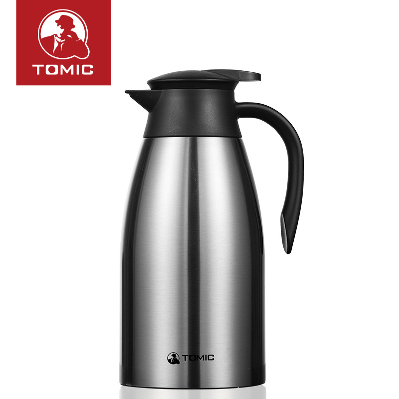 特美刻 TJL2047 双层不锈钢保温壶热水瓶暖壶 2000ML 钢本色按（个）销售