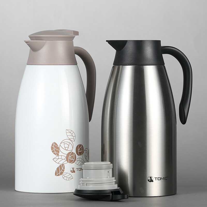 特美刻 TJL2047 双层不锈钢保温壶热水瓶暖壶 2000ML 钢本色按（个）销售