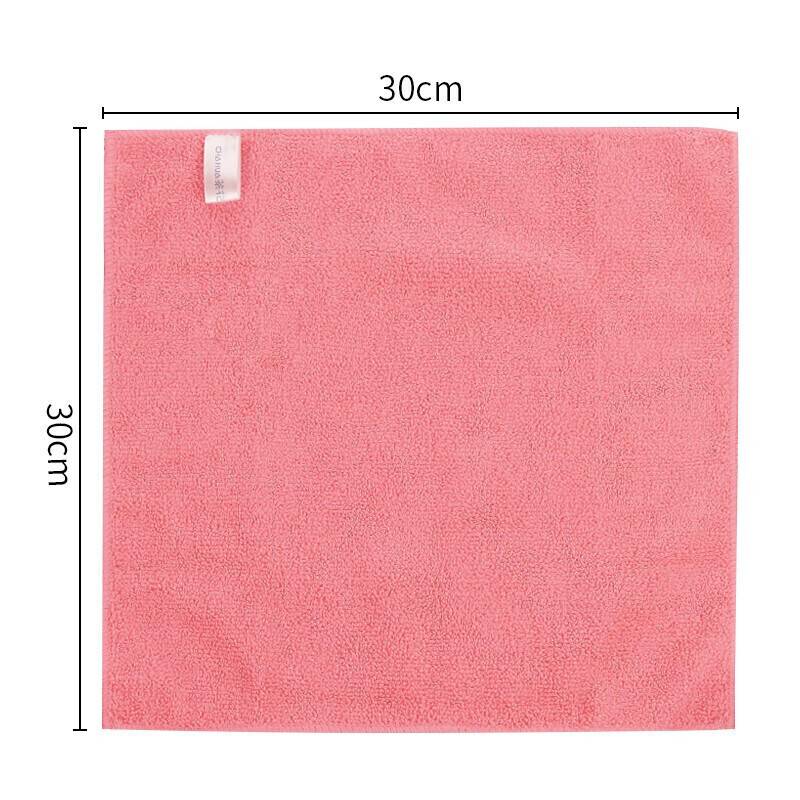 茶花 4544P 超细纤维抹布 30*30CM 4片/包 随机色 4片装按（包）销售