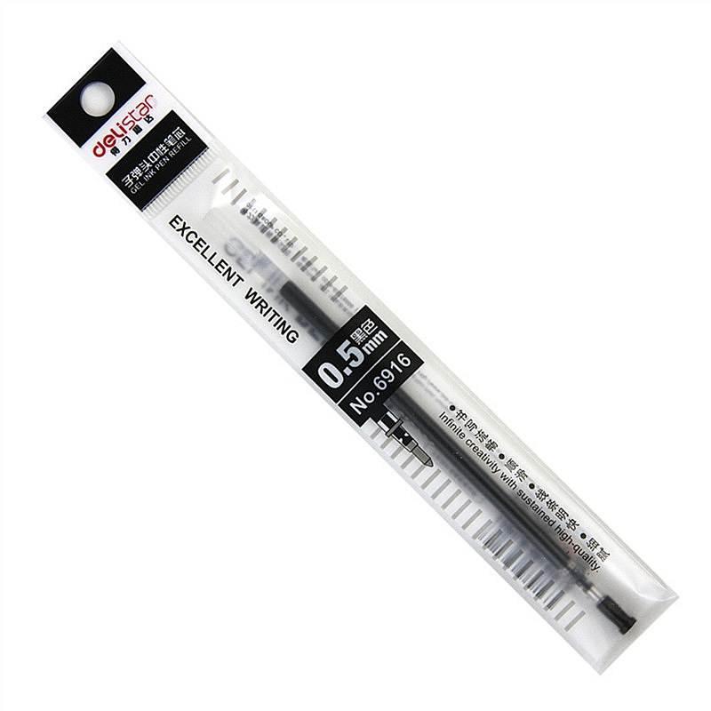 得力 6916 中性笔芯 0.5mm 20支/盒 黑色按（盒）销售
