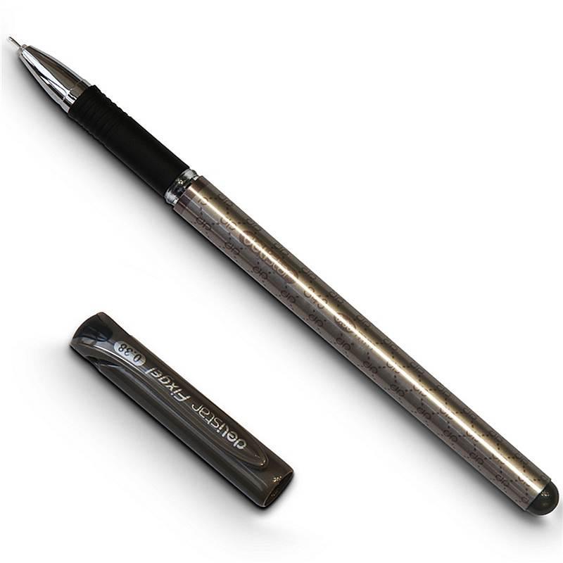 得力 S43 中性笔 0.38mm 全针管 黑色 12支/盒按（盒）销售
