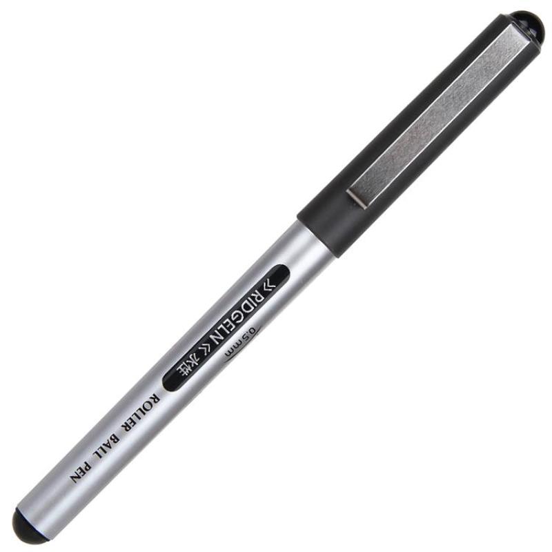 得力 S656 宝珠笔 (黑) 0.5mm子弹头  12支/盒按（盒）销售