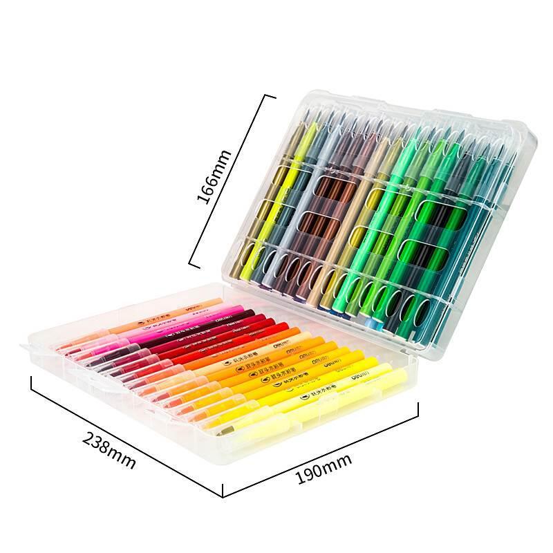 得力 70687 软头水彩笔 48色 混色 48色/盒按(盒)销售 得力 70687 软头水彩笔 48色 混色 48色/盒按(盒)销售