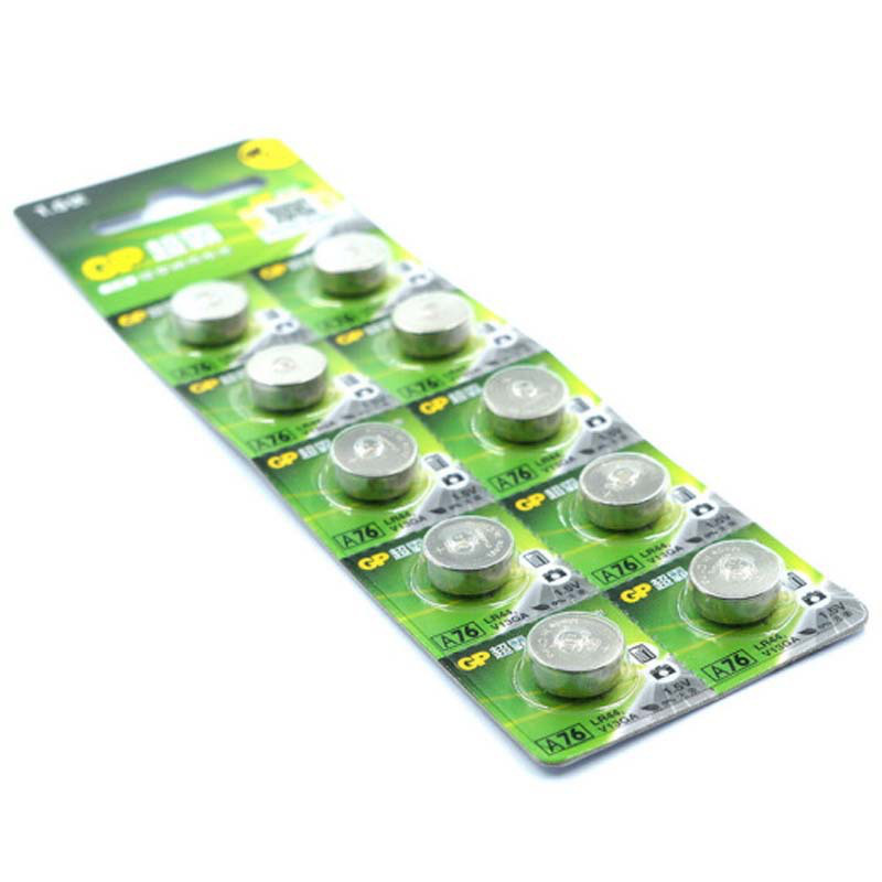 超霸 A76-LY LR44 纽扣碱性电池 1.5V 10粒/卡按（卡）销售