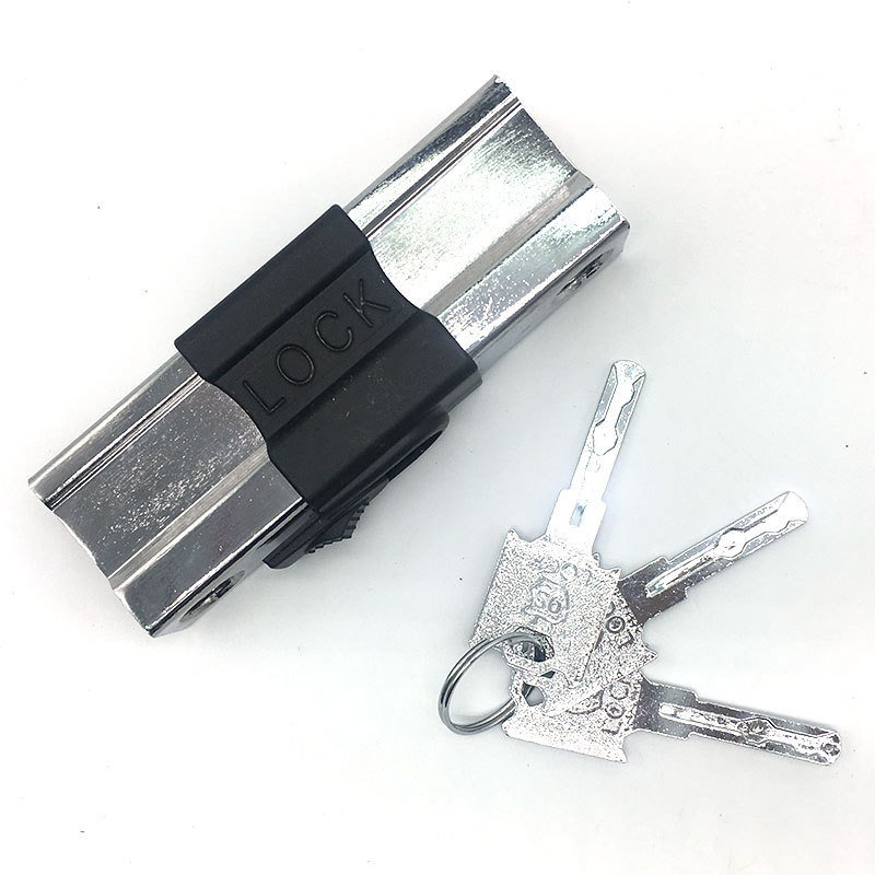 伏兴 FX211 玻璃门锁 抗剪U型锁防盗锁 中号 锁距21-30cm按（把）销售