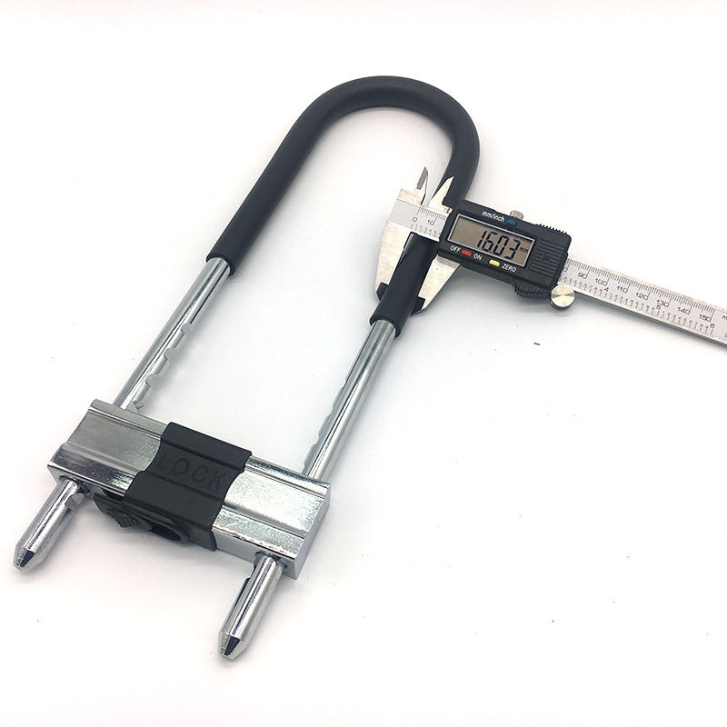 伏兴 FX211 玻璃门锁 抗剪U型锁防盗锁 中号 锁距21-30cm按（把）销售