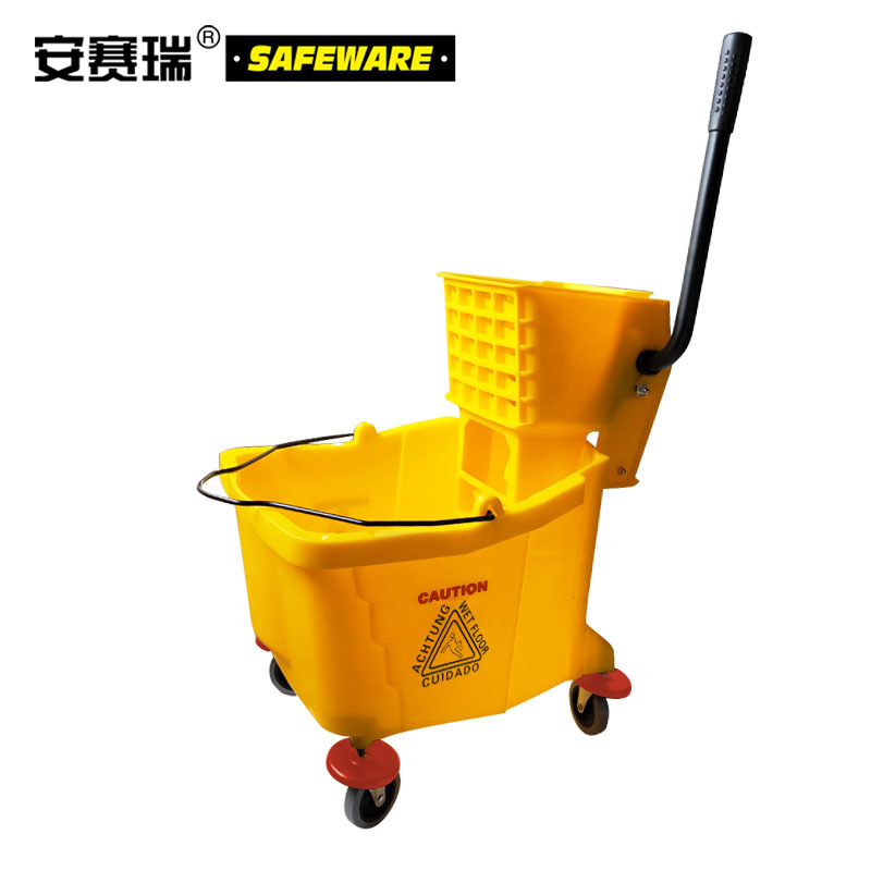 安赛瑞 10672 商用单桶拖把榨水车（36L） 56×38×79cm按（个）销售