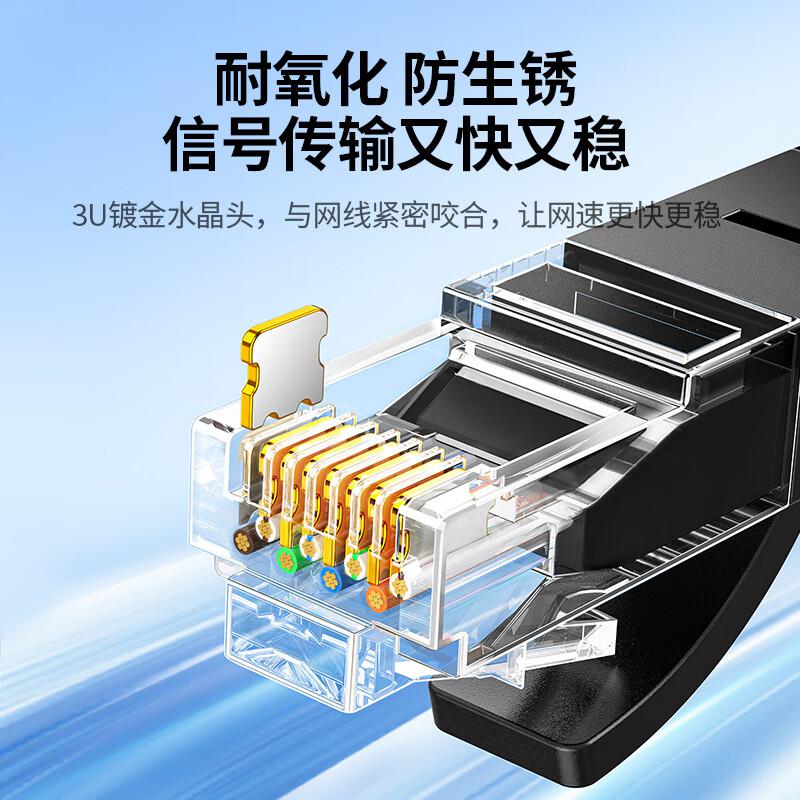 绿联 20162 六类千兆网线 5米 黑色按个销售