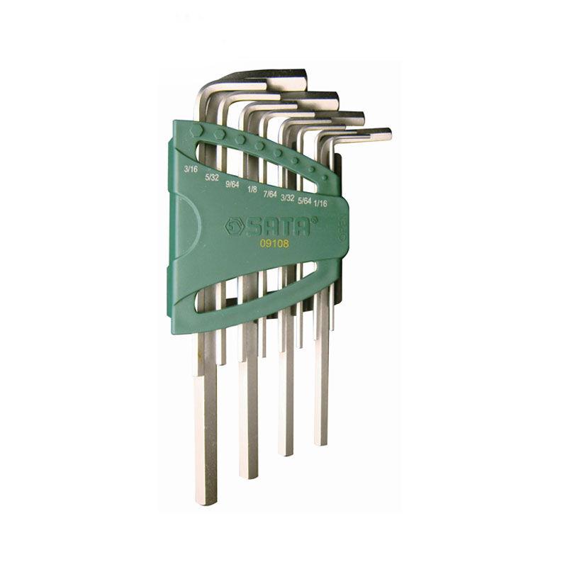 世达 09108 12件英制加长内六角扳手组套 1/16