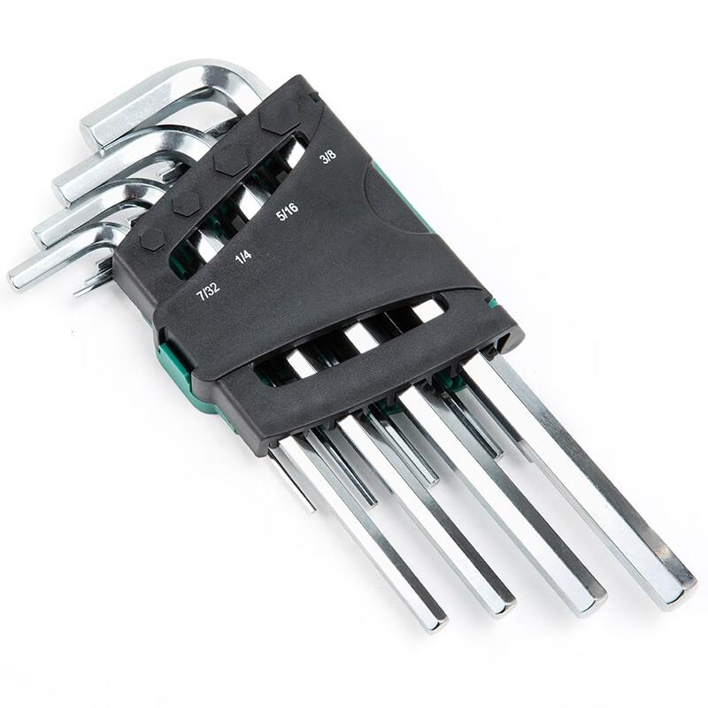 世达 09108 12件英制加长内六角扳手组套 1/16 世达 09108 12件英制加长内六角扳手组套 1/16