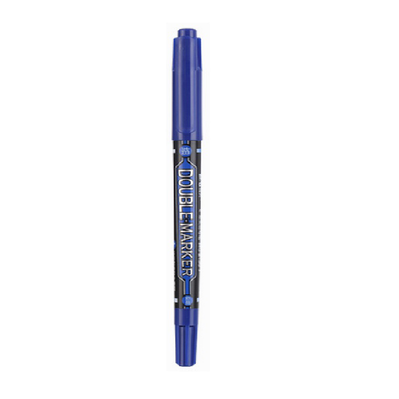 晨光 MG2130 小双头记号笔 12支/盒 蓝色按支销售