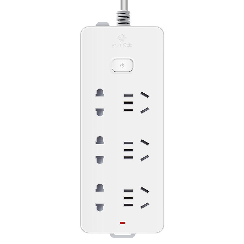 公牛 GN-402 单控六位插座（新） 5米按（个）销售