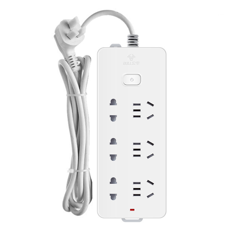 公牛 GN-402 单控六位插座（新） 5米按（个）销售