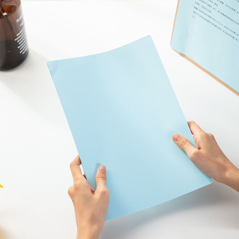 得力 7757 彩色复印纸 A4 80G 浅蓝色 25包/箱按（包）销售